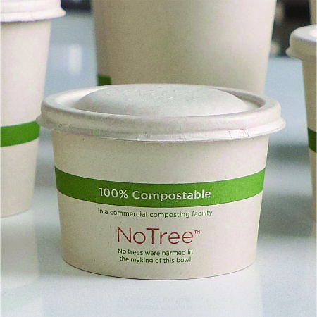 Fiber Lids for Bowls, Fits 8 oz Bowls, 3.7