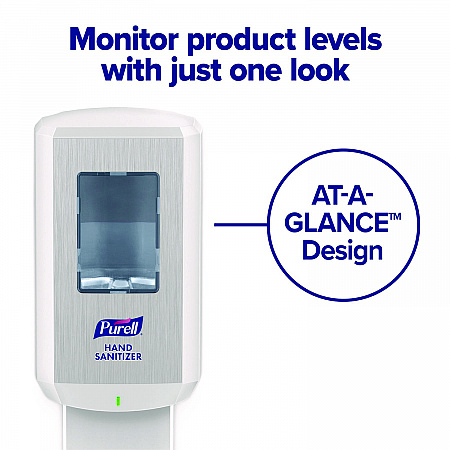 CS8 Hand Sanitizer Dispenser, 1,200 mL, 5.79 x 3.93 x 15.64, White (782001)
