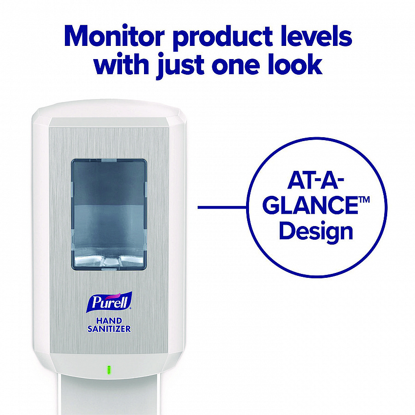 CS8 Hand Sanitizer Dispenser, 1,200 mL, 5.79 x 3.93 x 15.64, White (782001)