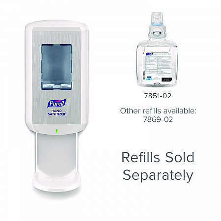 CS8 Hand Sanitizer Dispenser, 1,200 mL, 5.79 x 3.93 x 15.64, White (782001)