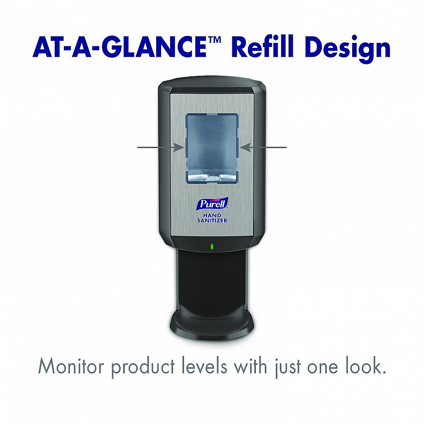 CS8 Hand Sanitizer Dispenser, 1,200 mL, 5.79 x 3.93 x 15.64, Graphite (782401)