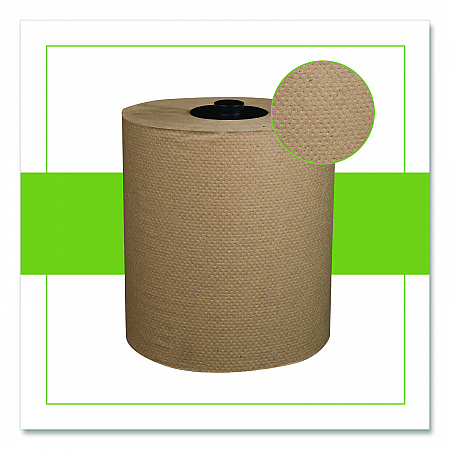 HyTech Seas Hardwound Roll Towel Kraft, 1-Ply, 7.9