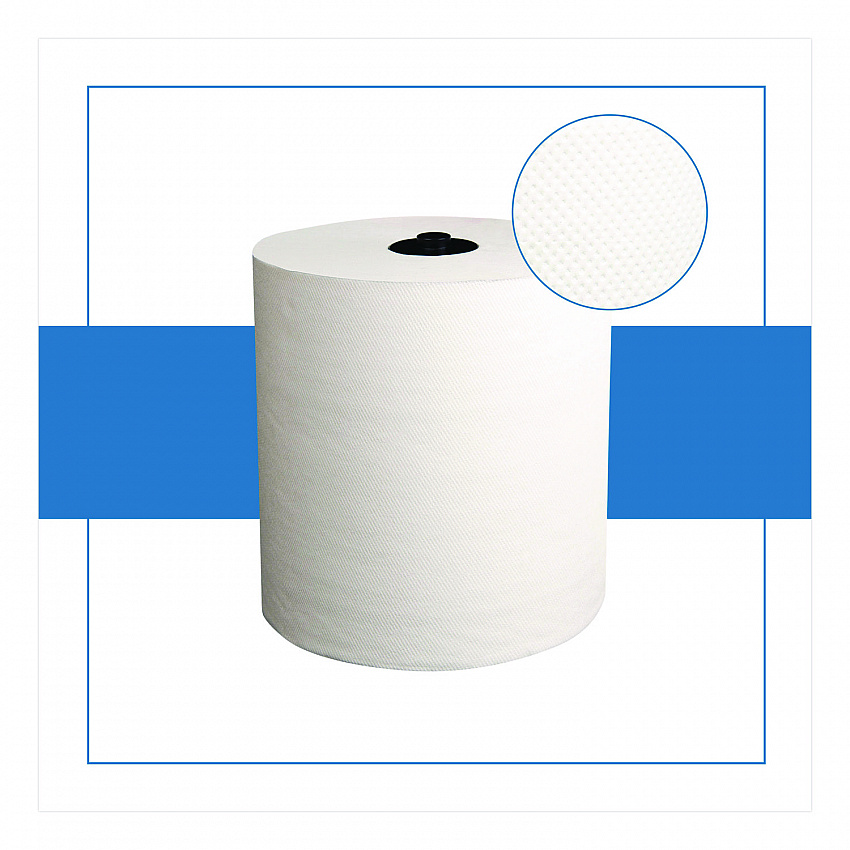 HyTech Seas Hardwound Roll Towel Heavenly Soft Standard, 1-Ply, 7.9" x 700 ft, White, 6/Carton (410113)