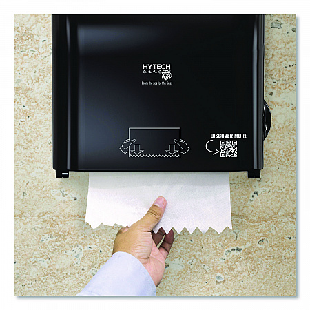 Hy Tech Towel Dispenser, Manual, 12.4 x 9.3 x 16.5, Black (419484)
