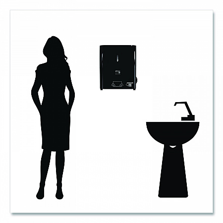 Hy Tech Towel Dispenser, Manual, 12.4 x 9.3 x 16.5, Black (419484)