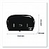 HyTech Seas Mini JRT Twin Dispenser, 5.5 x, 15.7 x 9.8, Black (419485)