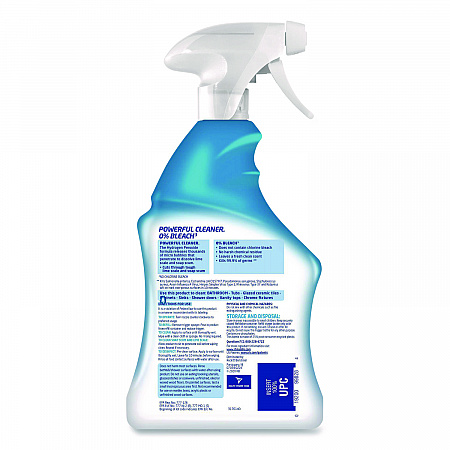 Bathroom Cleaner with Hydrogen Peroxide, Cool Spring Breeze Scent, 32 oz Trigger Spray Bottle (99828EA)