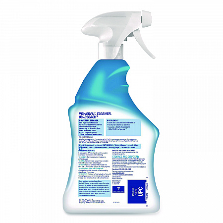 Bathroom Cleaner with Hydrogen Peroxide, Cool Spring Breeze Scent, 32 oz Trigger Spray Bottle, 12/Carton (99828CT)