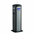 DS360 High Capacity Hand Sanitizing Wipes Station, 17 x 17.25 x 44.25, Black/Silver (911401SLVHSW)