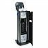 DS360 High Capacity Hand Sanitizing Wipes Station, 17 x 17.25 x 44.25, Black/Silver (911401SLVHSW)