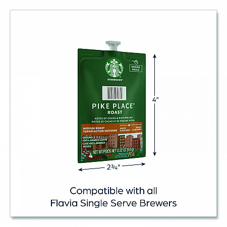 Starbucks Pike Place Roast Coffee Freshpack, 38/Carton (48725)