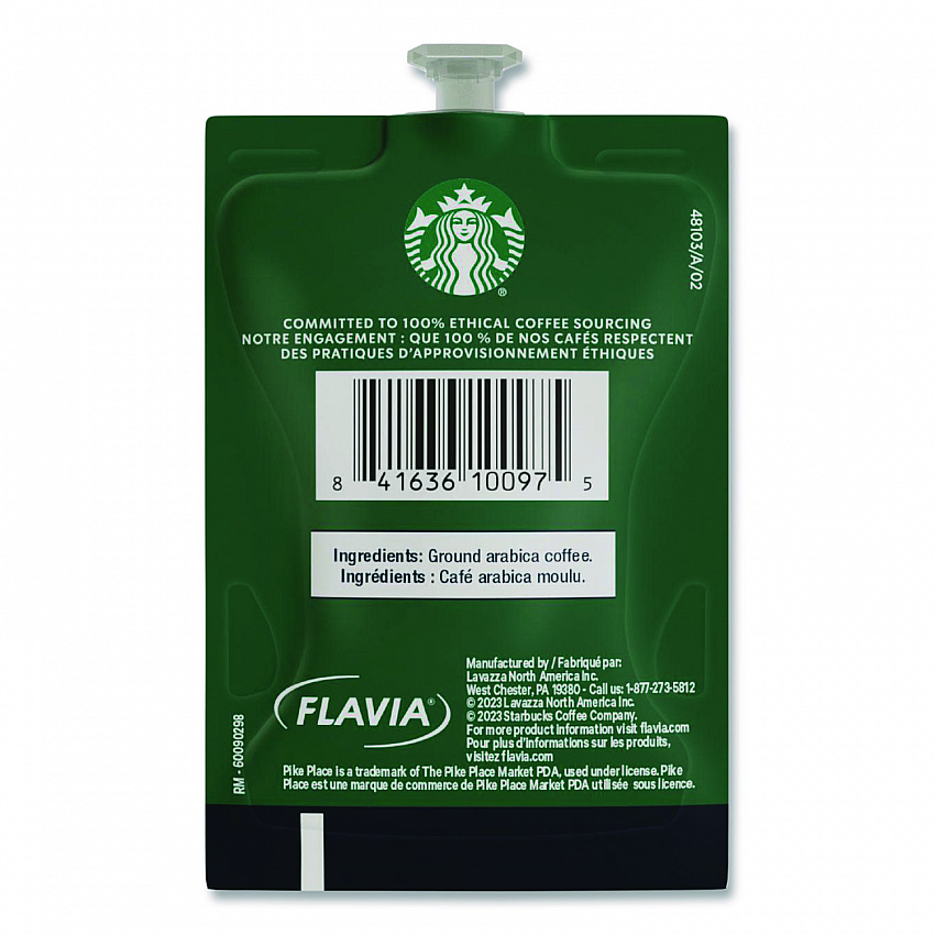 Starbucks Pike Place Roast Coffee Freshpack, 38/Carton (48725)