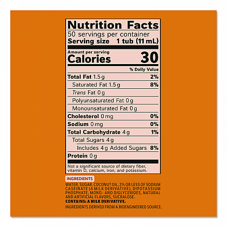 Liquid Coffee Creamer, Pumpkin Spice, 0.38 oz Mini Cups, 50/Box, 4 Boxes/Carton (75520CT)