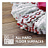 EZWring Deep Clean Refill, Patented Microfiber, Custom Size for EZ Wring Mop Systems, Red/White, 4/Carton (170500CT)