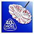 EZWring Deep Clean Refill, Patented Microfiber, Custom Size for EZ Wring Mop Systems, Red/White, 4/Carton (170500CT)