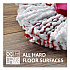 EZWring Deep Clean Refill, Microfiber, Custom size for EZ Wring Mop System, Red/White (170500EA)