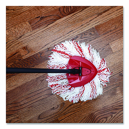 EZWring Deep Clean Refill, Microfiber, Custom size for EZ Wring Mop System, Red/White (170500EA)
