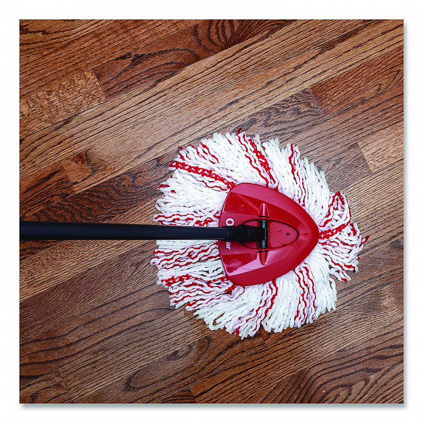 EZWring Deep Clean Refill, Microfiber, Custom size for EZ Wring Mop System, Red/White (170500EA)