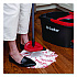 EZWring Deep Clean Refill, Microfiber, Custom size for EZ Wring Mop System, Red/White (170500EA)