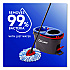 Rinse Clean Refill, Microfiber, Custom Size for Rinse Clean Mop System, Blue/White, 2/Pack, 6 Packs/Carton (172092CT)