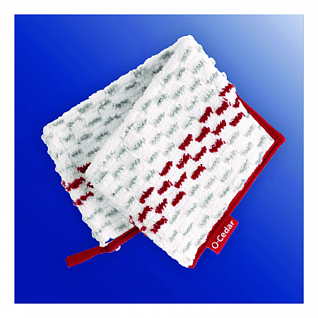 ProMist MAX Refill, Microfiber, Custom Size for ProMist Mop System, Red/White/Gray, 4/Carton (173579CT)