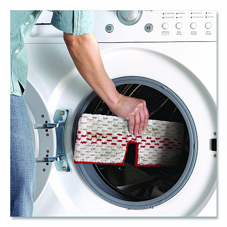 ProMist MAX Refill, Microfiber, Custom Size for ProMist Mop System, Red/White/Gray, 4/Carton (173579CT)