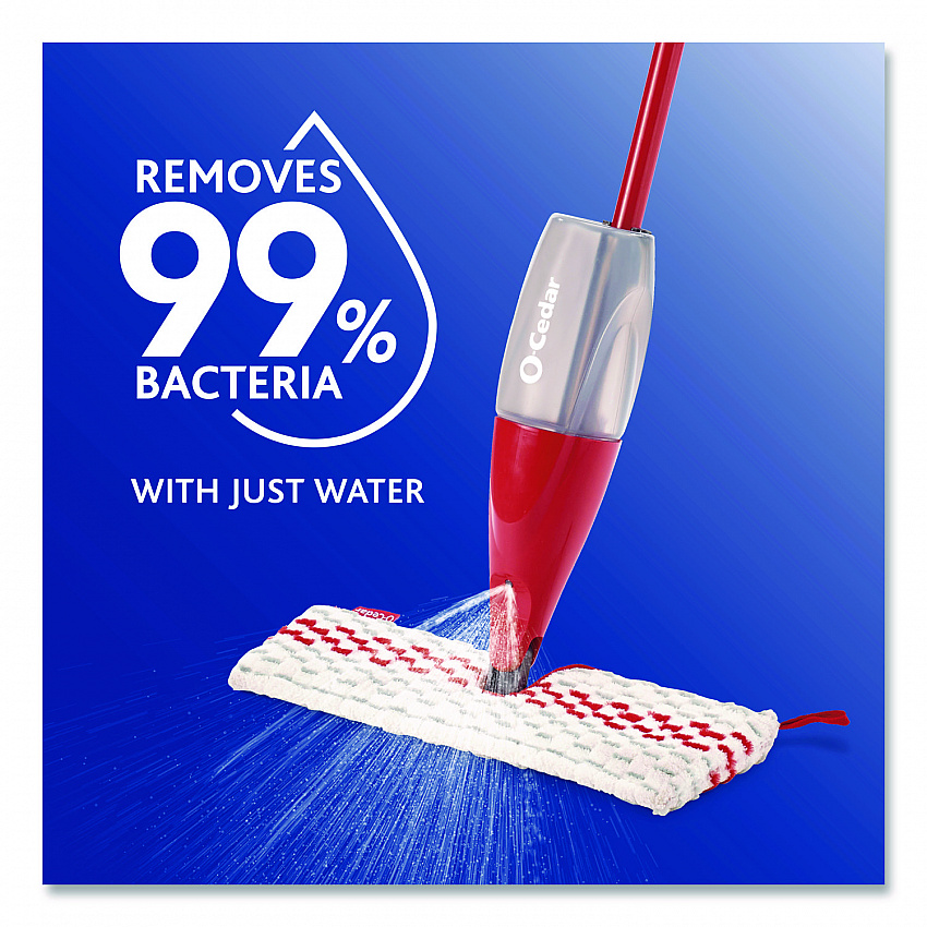 ProMist MAX Refill, Microfiber, Custom Size for ProMist Mop System, Red/White/Gray (173579EA)