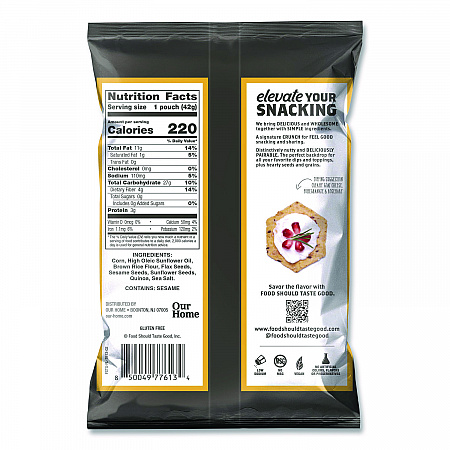 Tortilla Chips, Multigrain with Sea Salt, 1.5 oz., 24/Carton (77613)