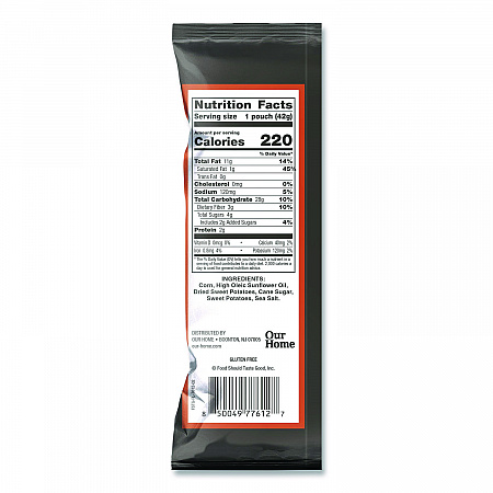 Tortilla Chips, Sweet Potato with Sea Salt, 1.5 oz., 24/Carton (77612)