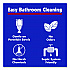 Toilet Bowl Ring Remover with Handle, 1.25 x 5, Gray, 6/Pack (JAN6)
