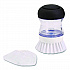 Good Grips Soap Dispensing Palm Brush, White Nylon Bristles, 4