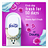 Air Freshener Warmer Starter Kit, Clear/White, with (2) Downy April Fresh Refills (4174)