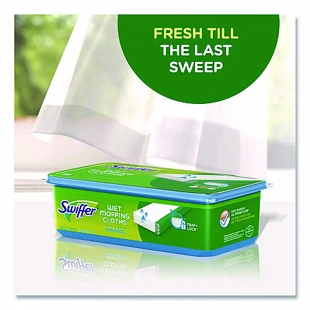 Wet Refill Cloths, 8 x 10, Fresh Scent, White, 24/Pack, 6 Packs/Carton (35155)