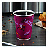 Paper Hot Drink Cups in Bistro Design, 12 oz, Maroon, 300/Carton (OF12BI0041)
