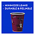 Paper Hot Drink Cups in Bistro Design, 12 oz, Maroon, 300/Carton (OF12BI0041)