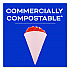 Cone Water Cups, ProPlanet Seal, 4 oz, Paper, White, 200/Bag, 25 Bags/Carton (4BRCT)