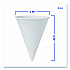 Cone Water Cups, ProPlanet Seal, 4 oz, Paper, White, 200/Bag, 25 Bags/Carton (4BRCT)