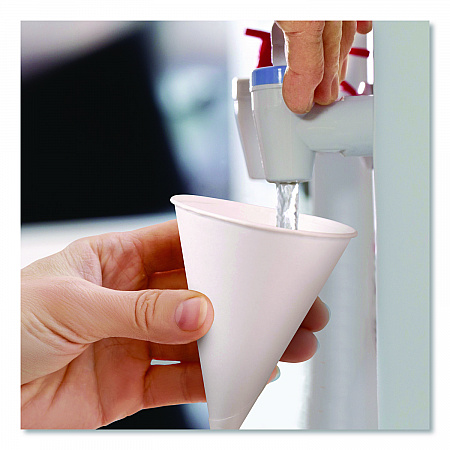 Cone Water Cups, ProPlanet Seal, 4 oz, Paper, White, 200/Bag, 25 Bags/Carton (4BRCT)