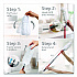 Flex and Catch Duster Heavy-Duty Refills, Polyester, White, 5/Pack, 4 Packs/Carton (172172CT)