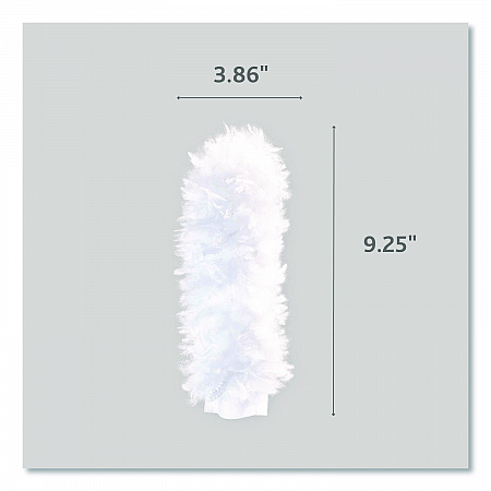 Flex and Catch Duster Heavy-Duty Refills, Polyester, White, 5/Pack, 4 Packs/Carton (172172CT)