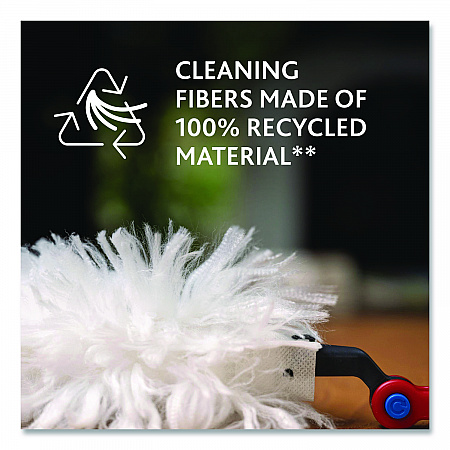 Flex and Catch Duster Heavy-Duty Refills, Polyester, White, 5/Pack, 4 Packs/Carton (172172CT)