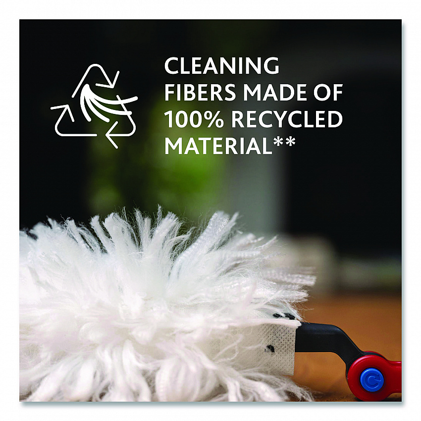 Flex and Catch Duster Heavy-Duty Refills, Polyester, White, 5/Pack, 4 Packs/Carton (172172CT)