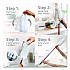 Flex and Catch Duster Heavy-Duty Refills, Polyester, White, 10/Pack, 4 Packs/Carton (172170CT)
