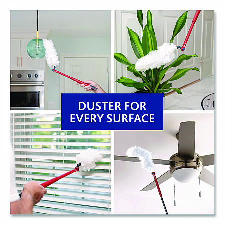 Flex and Catch Duster Heavy-Duty Refills, Polyester, White, 10/Pack, 4 Packs/Carton (172170CT)