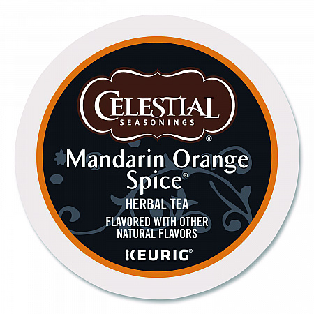 Mandarin Orange Spice Herb Tea, 0.13 oz K-Cups, 96/Carton (14735CT)