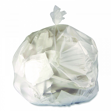 High-Density Can Liners, 16 gal, 8 mic, 24 x 33, Natural, Perforated Roll, 1,000/Carton (24338N)