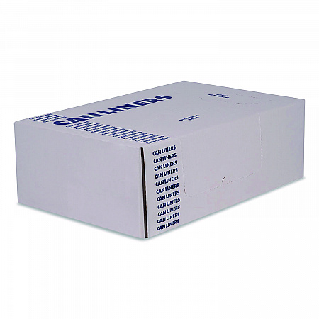 Linear Low-Density Can Liners with Dual-Dispense Box, 55 gal, 1.3 mil, 40
