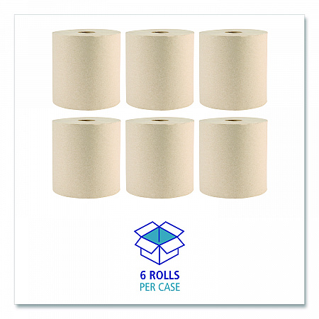 Boardwalk Green Xtra Roll Towels, 1-Ply, 8