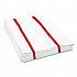Tuff-Job Guard Antimicrobial Towels, 12 x 21, 1/4 Fold, White/Red, 150/Carton (W923)