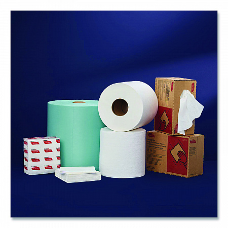 Tuff-Job Spunlace Towels, Blue, Jumbo Roll, 12 x 13, 955/Roll (W600)